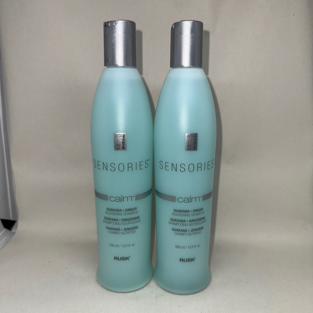 RUSK Sensories Calm Guarana and Ginger Nourishing Shampoo 13.5 fl oz (2 PACK)